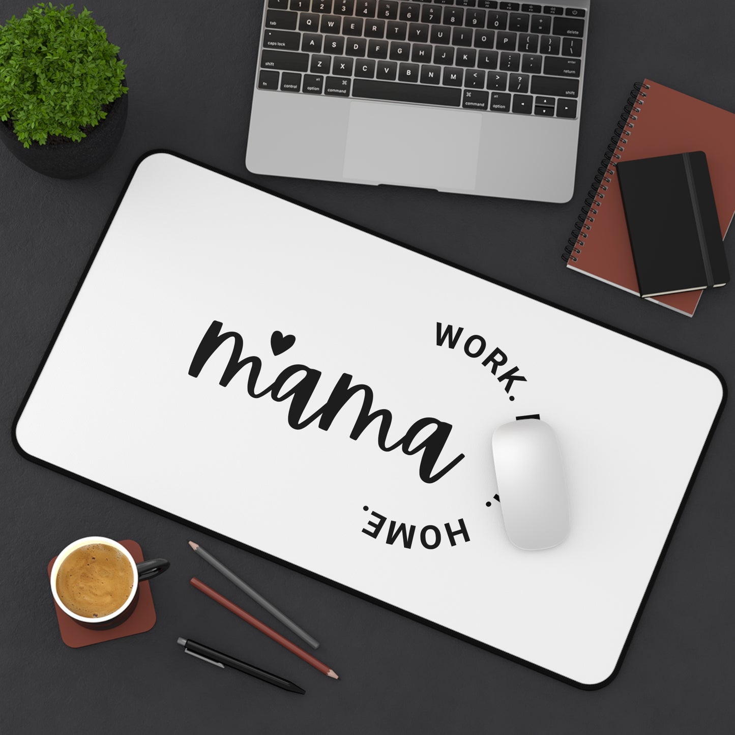 Work From Home Mama Desk Mat – Cute Minimalist Mousepad for Moms