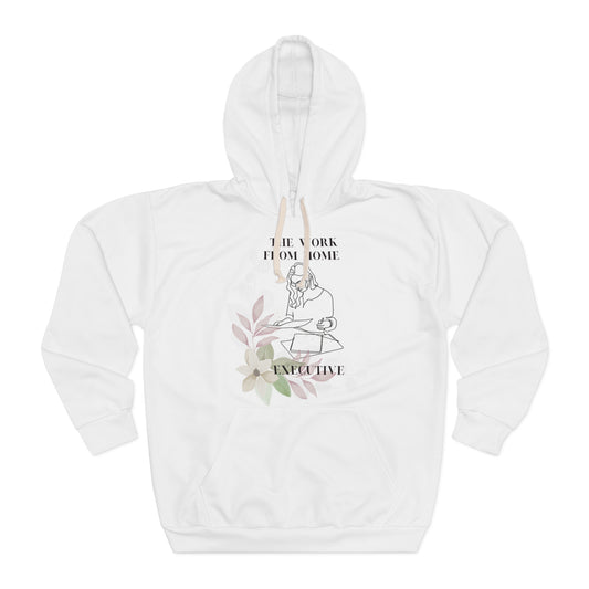 WFH Floral Hoodie — Work From Home Comfort Pullover