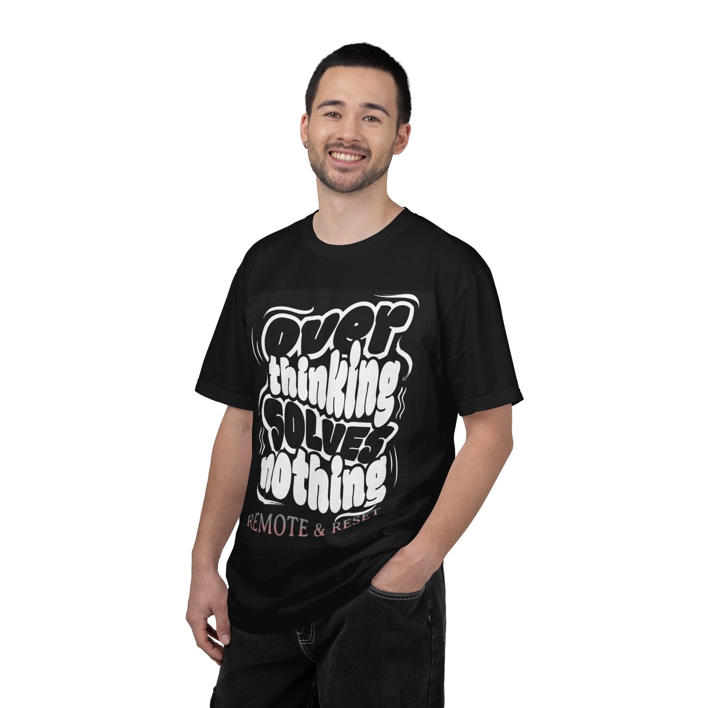 T-Shirt — “Overthinking Solves Nothing” Graphic Tee